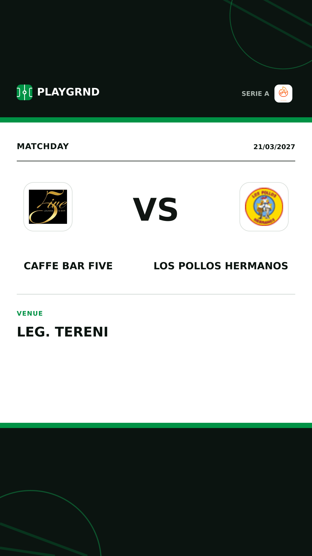 Instagram artwork: Caffe Bar Five vs Los Pollos Hermanos
