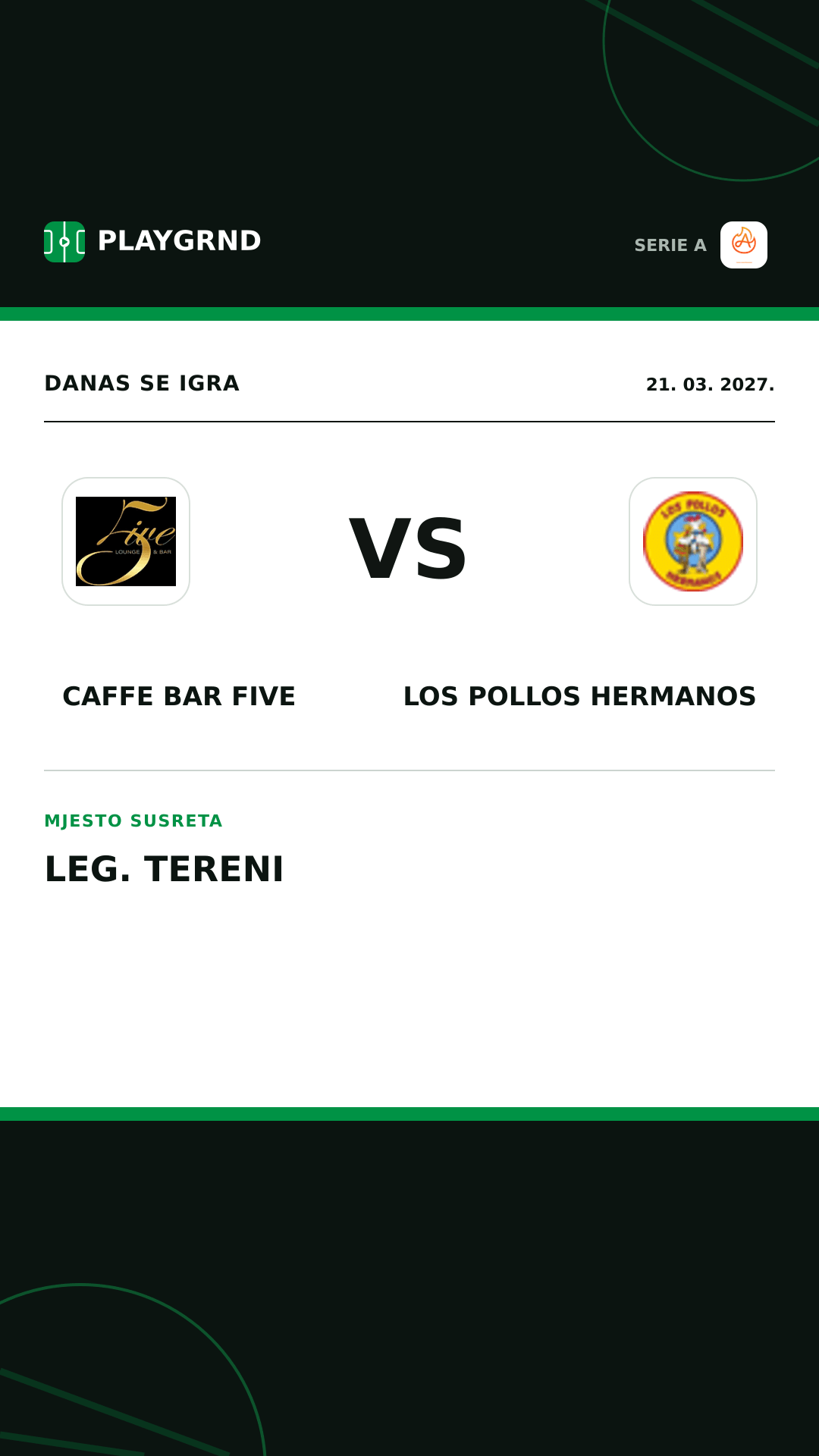 Instagram slika: Caffe Bar Five vs Los Pollos Hermanos