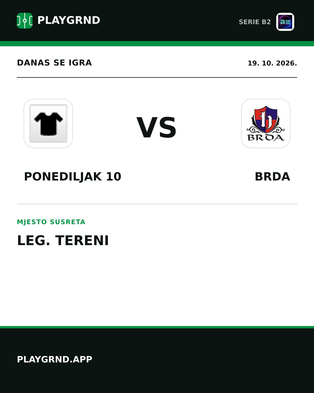 Instagram slika: Ponediljak 10 vs Brda