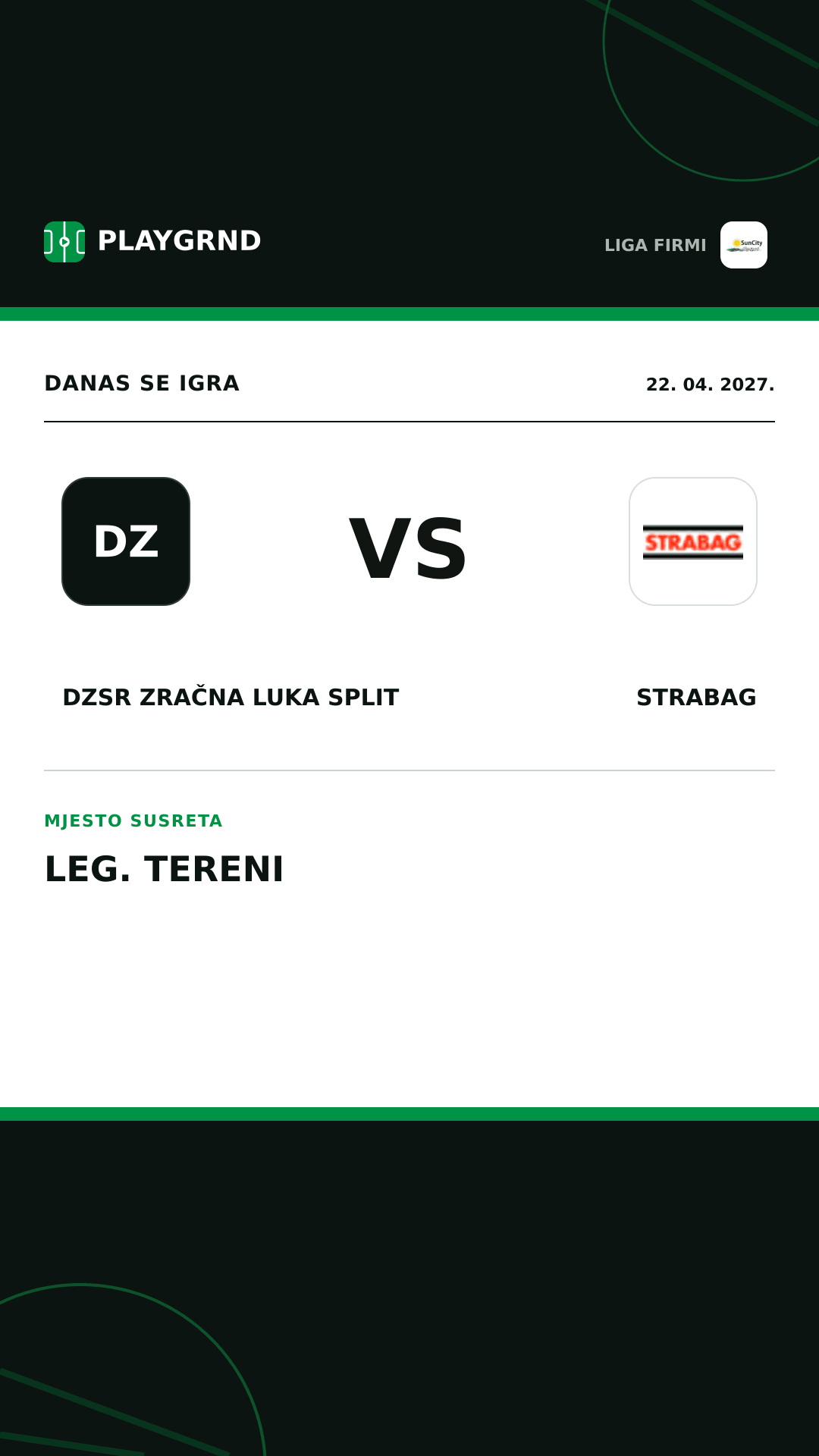 Instagram slika: DZSR Zračna Luka Split vs Strabag