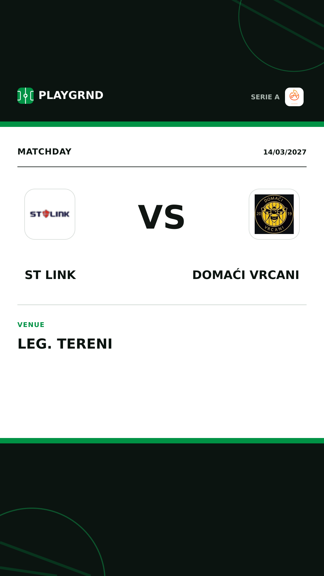 Instagram artwork: ST Link vs Domaći Vrcani