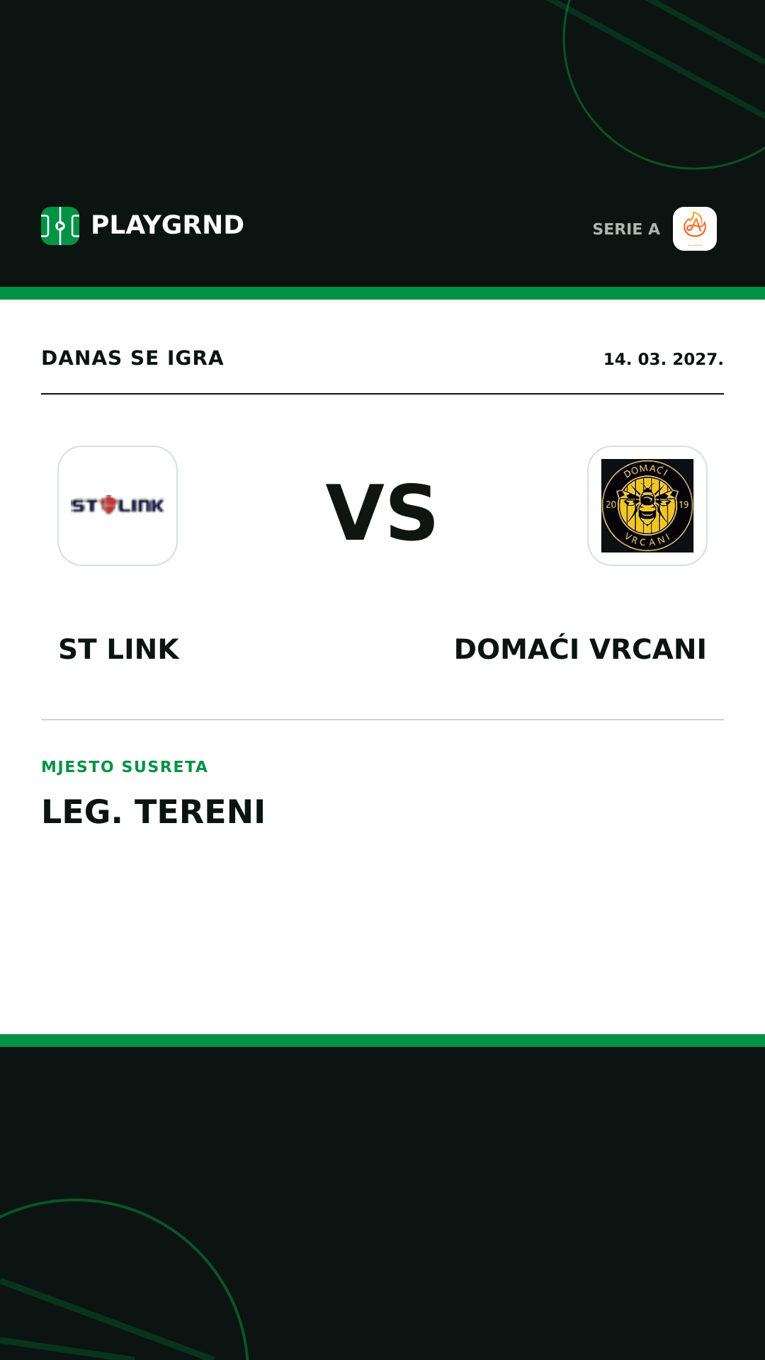 Instagram slika: ST Link vs Domaći Vrcani