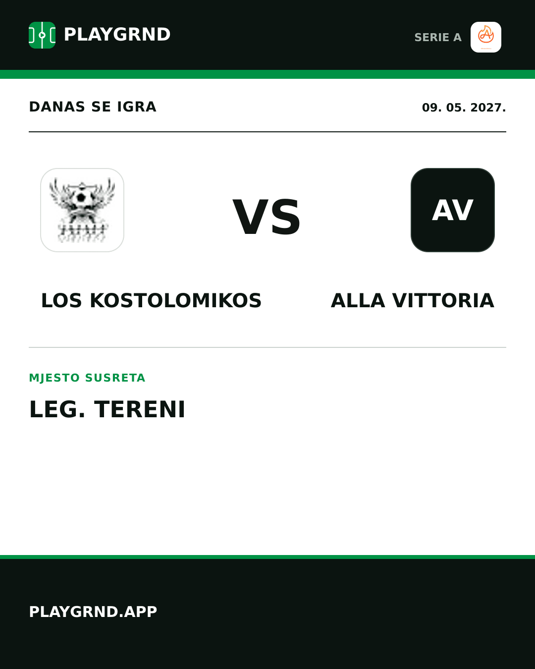 Instagram slika: Los Kostolomikos vs Alla Vittoria