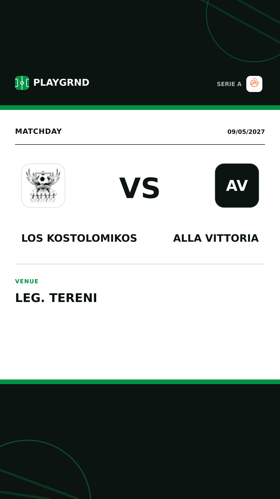 Instagram artwork: Los Kostolomikos vs Alla Vittoria