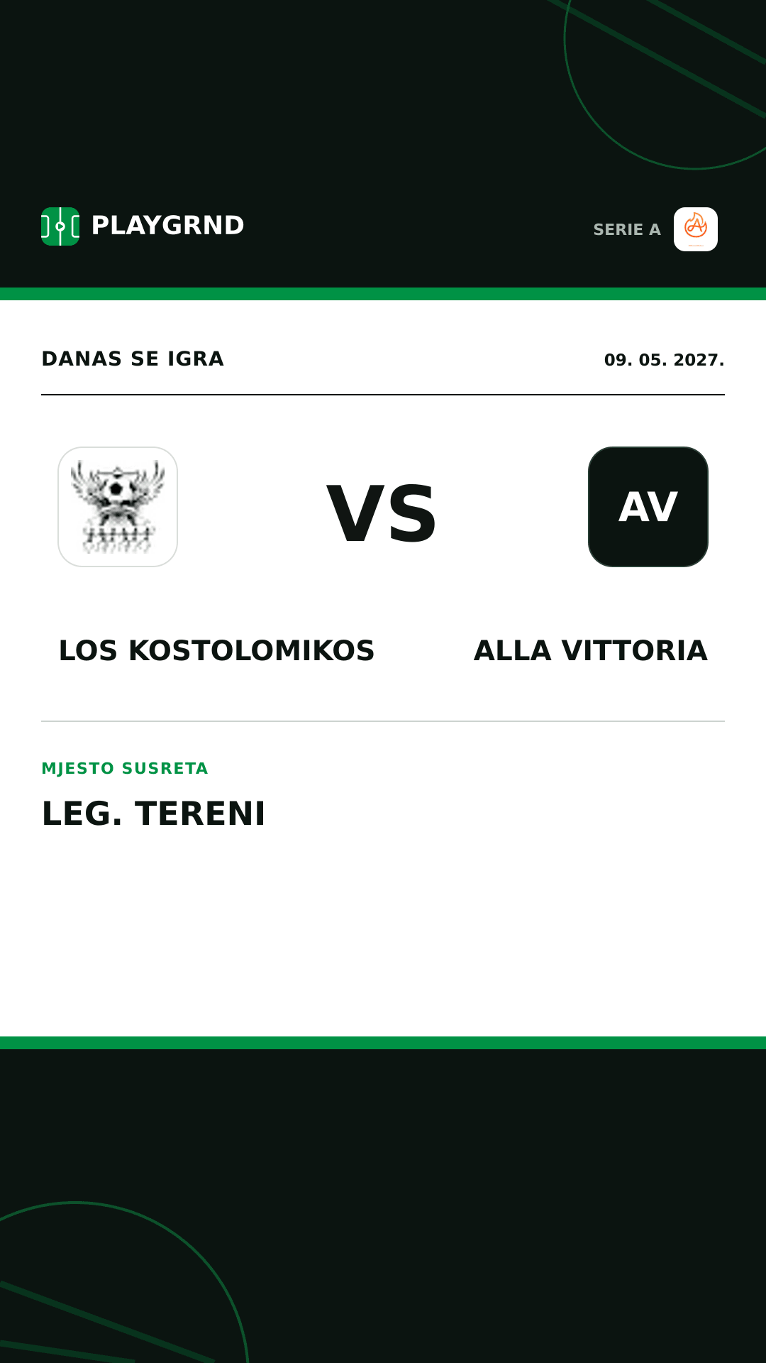 Instagram slika: Los Kostolomikos vs Alla Vittoria
