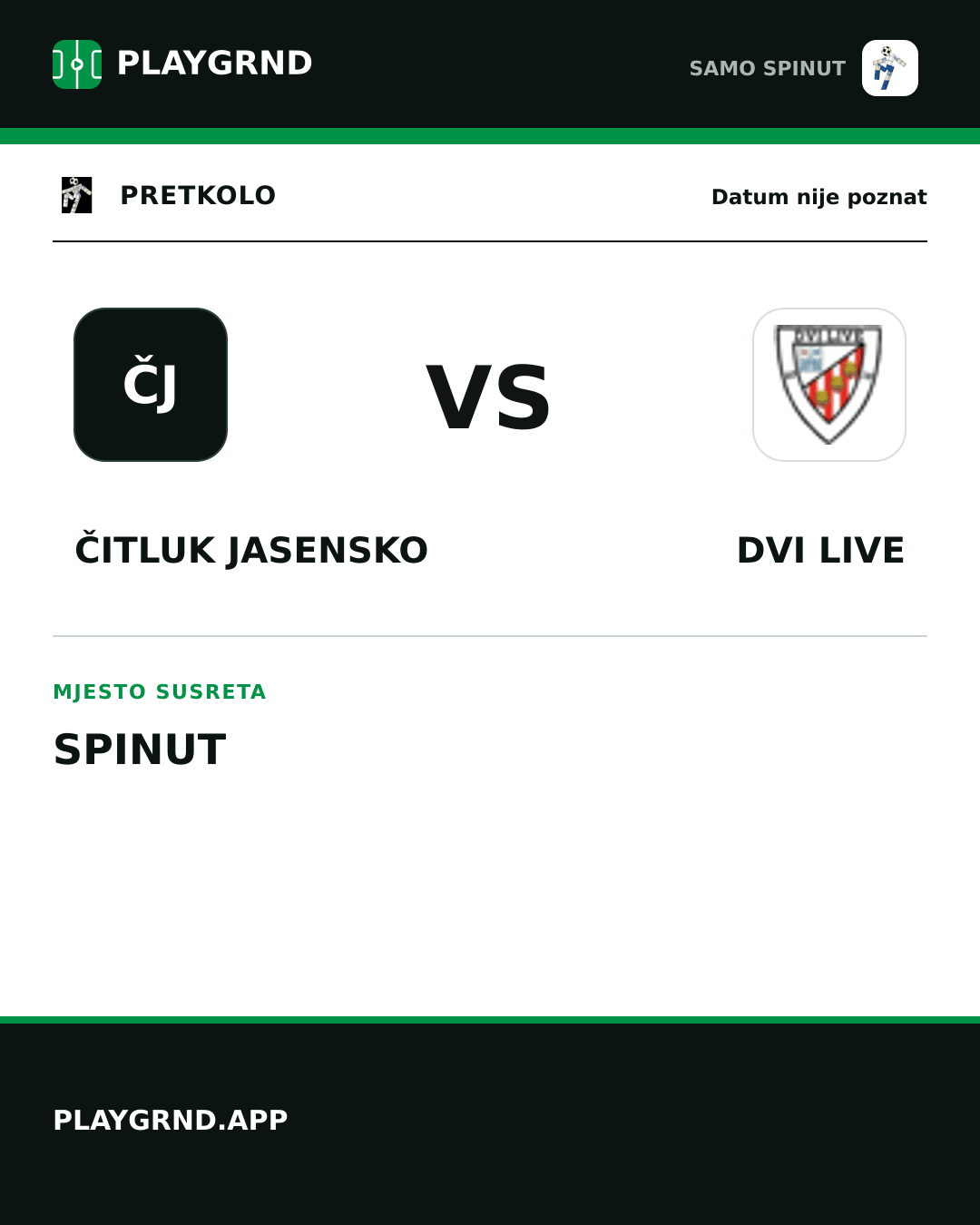 Instagram slika: Čitluk Jasensko vs Dvi Live