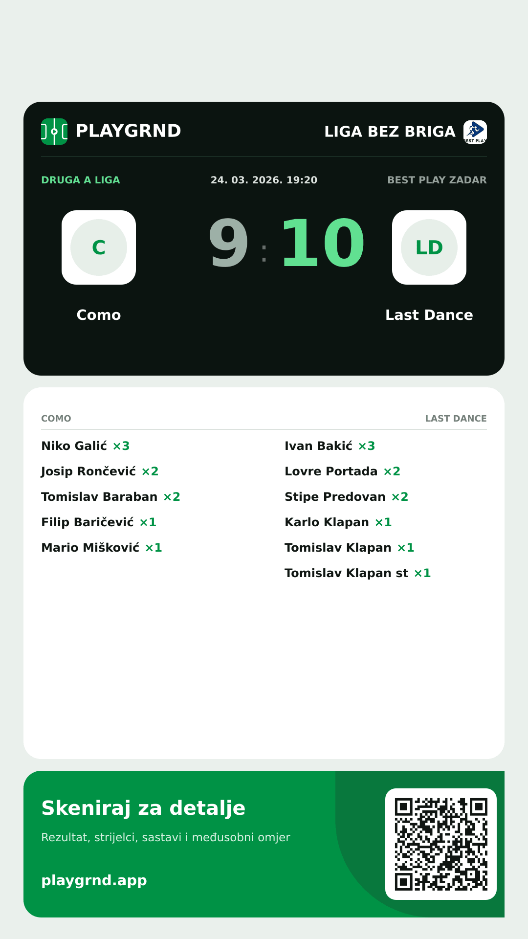 Story image: Como 9:10 Last Dance