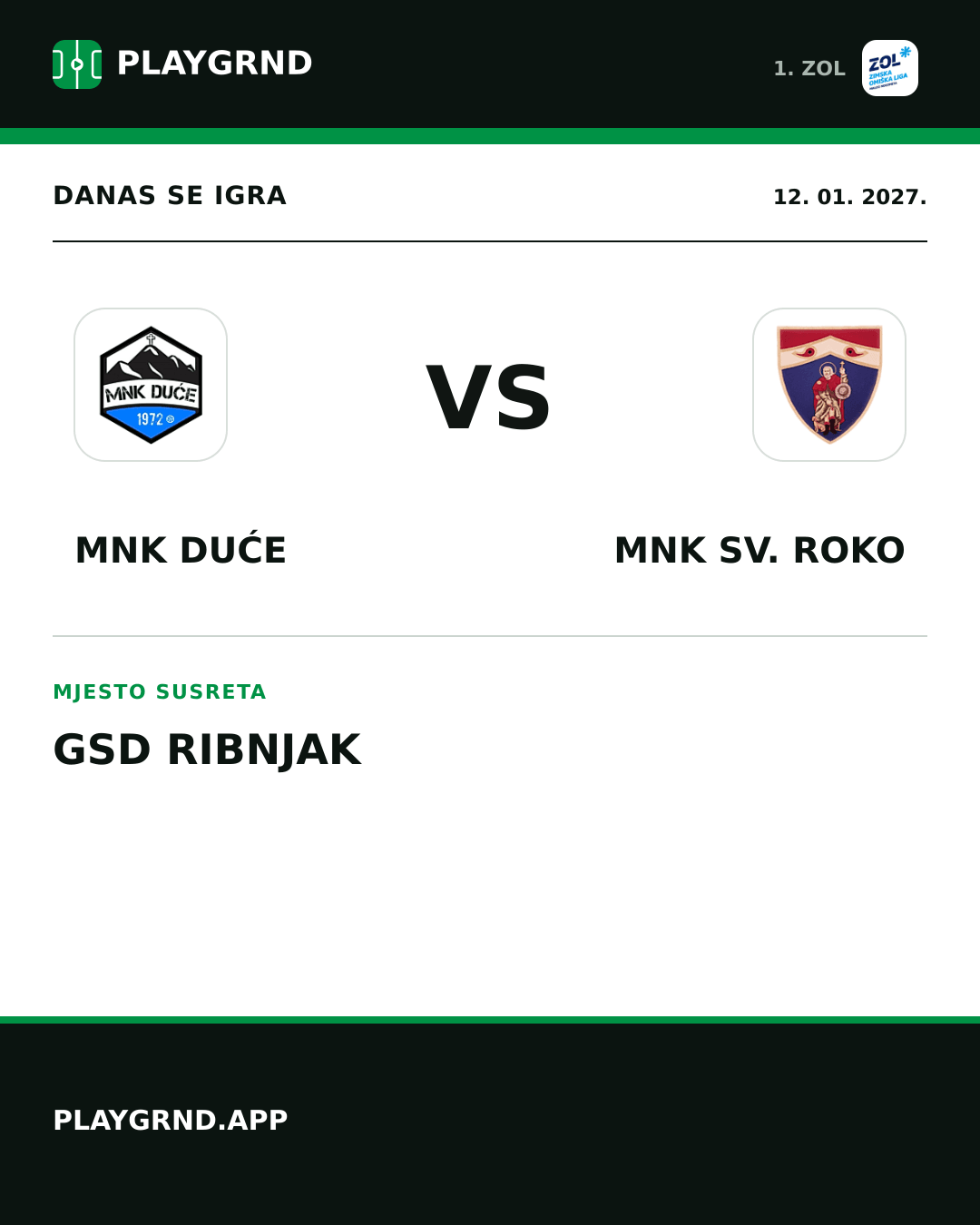 Instagram slika: MNK Duće vs MNK Sv. Roko