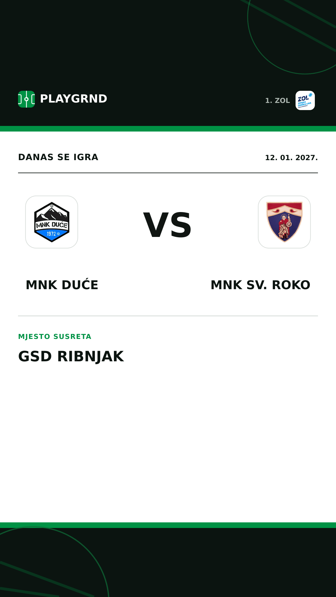 Instagram slika: MNK Duće vs MNK Sv. Roko