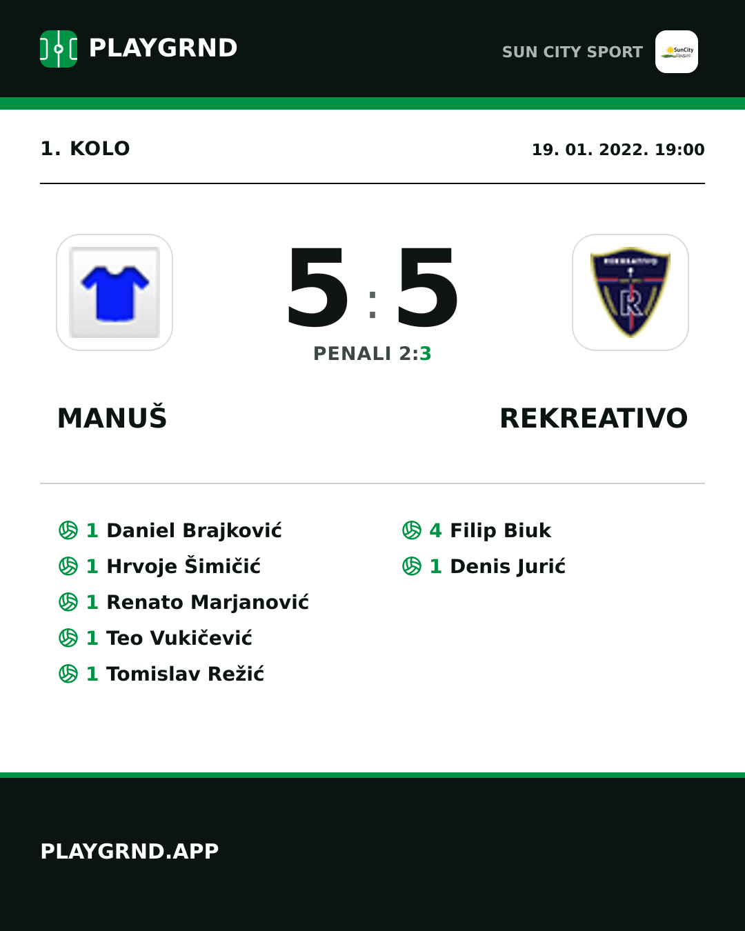 Instagram slika: Manuš 5:5 Rekreativo