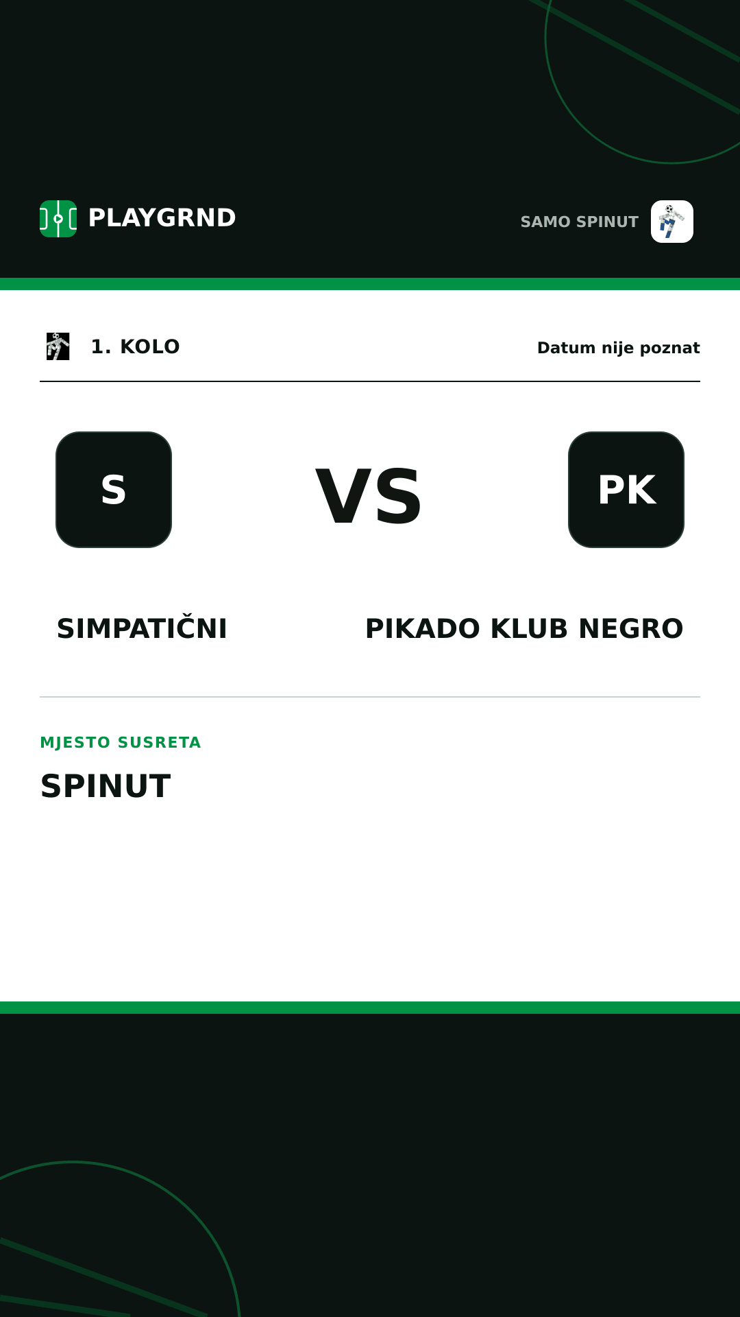 Instagram slika: Simpatični vs Pikado Klub Negro