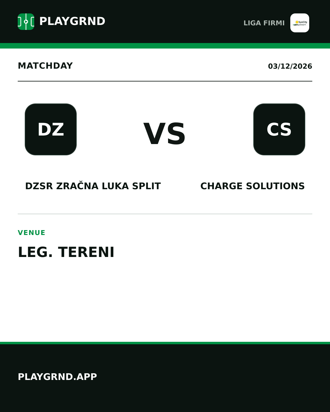 Instagram artwork: DZSR Zračna Luka Split vs Charge Solutions