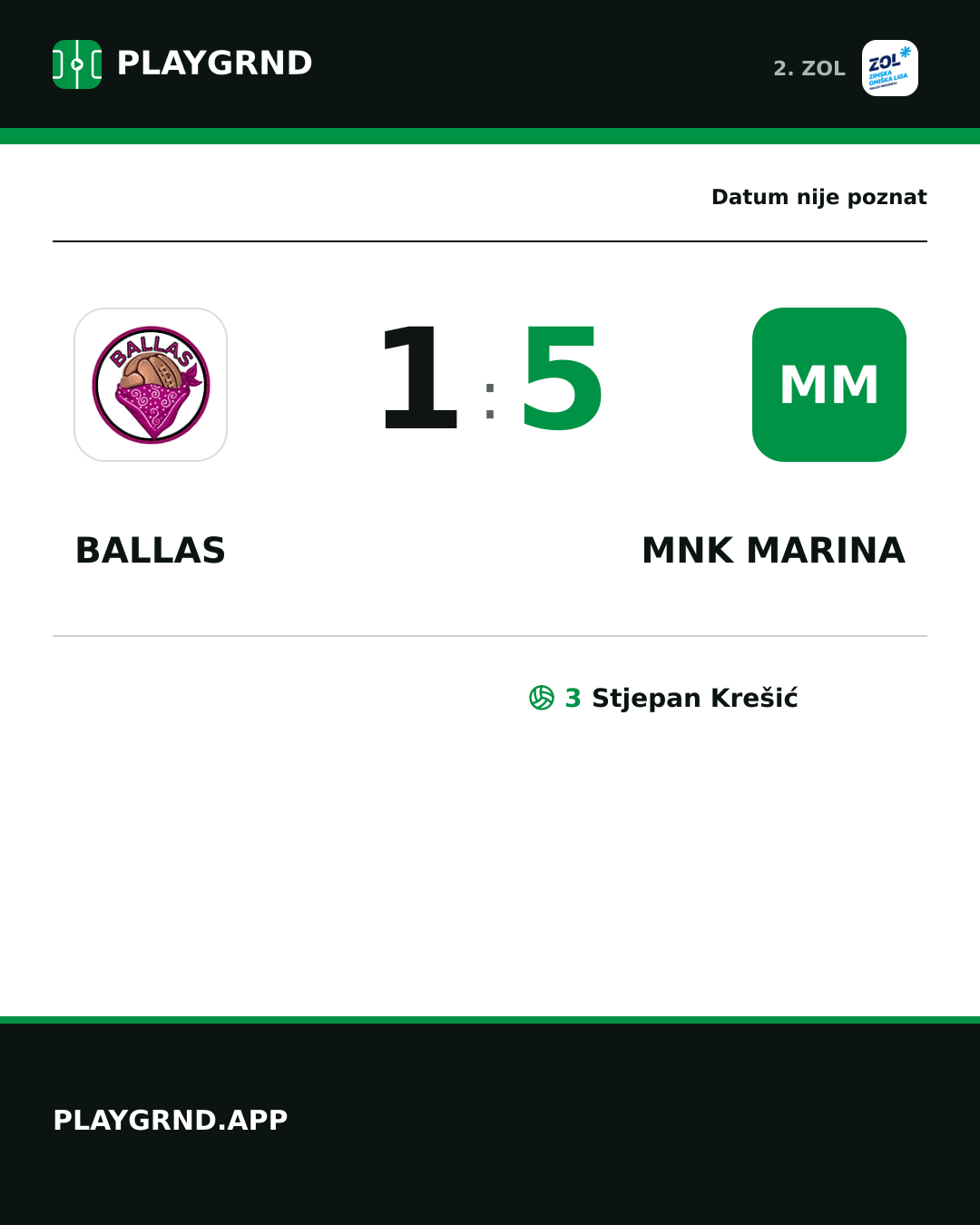 Instagram slika: Ballas 1:5 MNK Marina