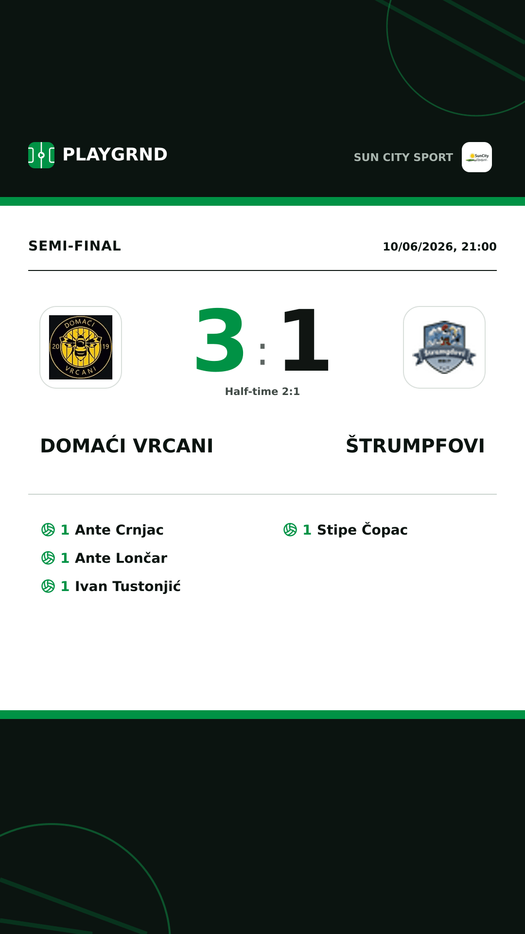 Instagram artwork: Domaći Vrcani 3:1 Štrumpfovi