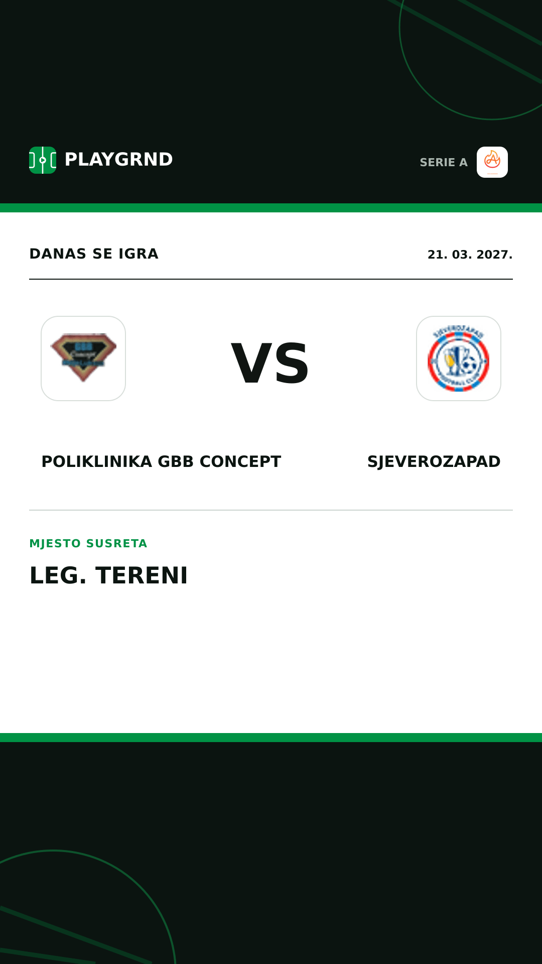 Instagram slika: Poliklinika Gbb Concept vs Sjeverozapad