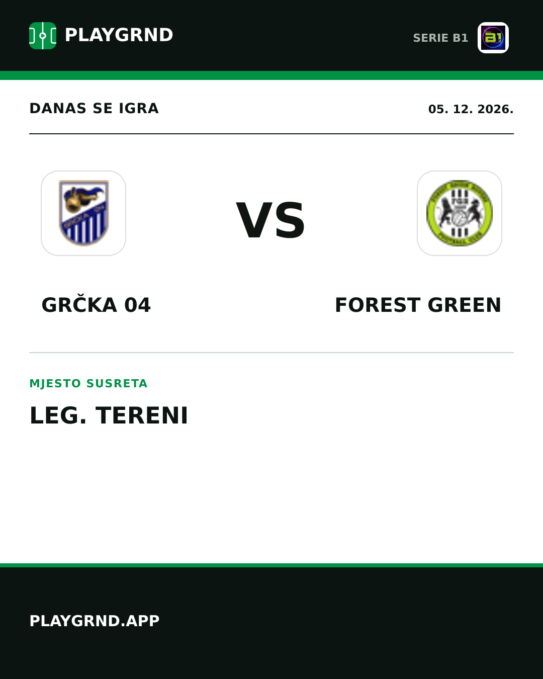 Instagram slika: Grčka 04 vs Forest Green