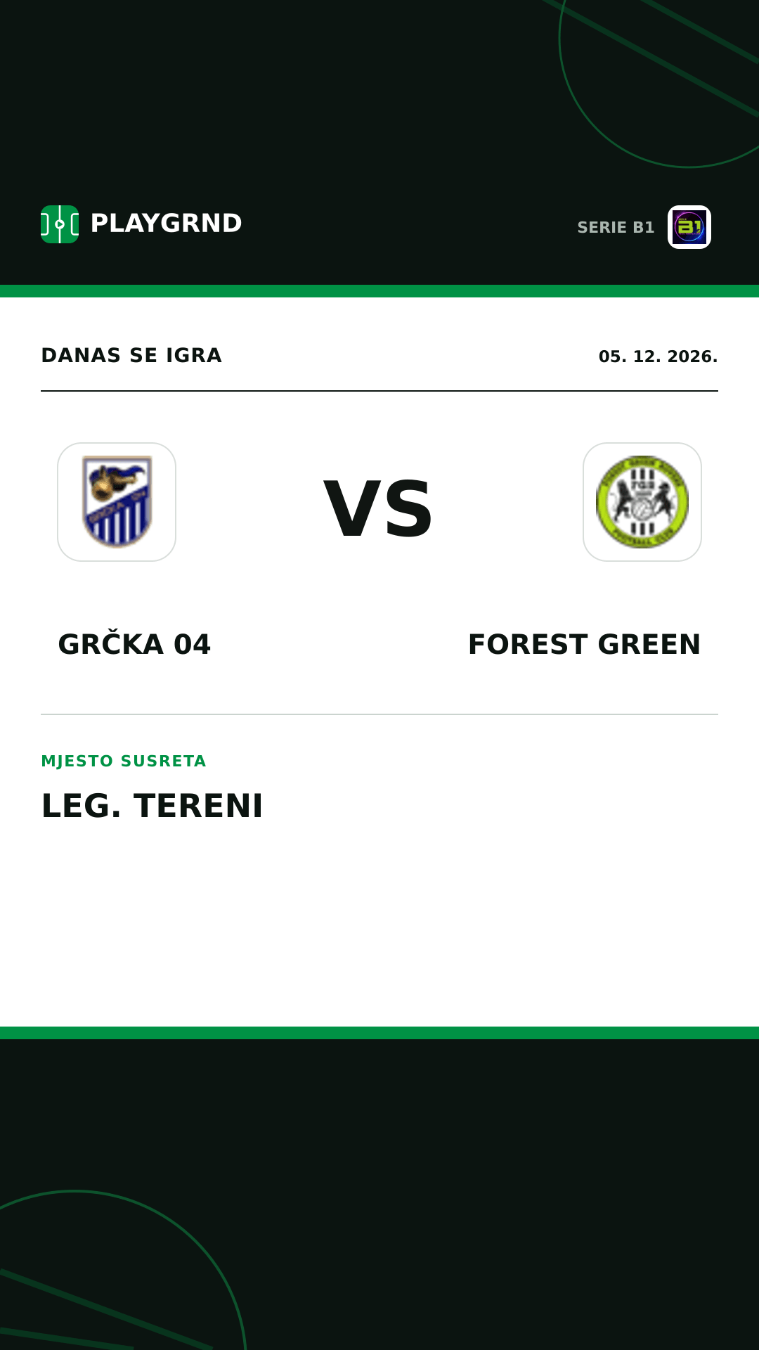 Instagram slika: Grčka 04 vs Forest Green