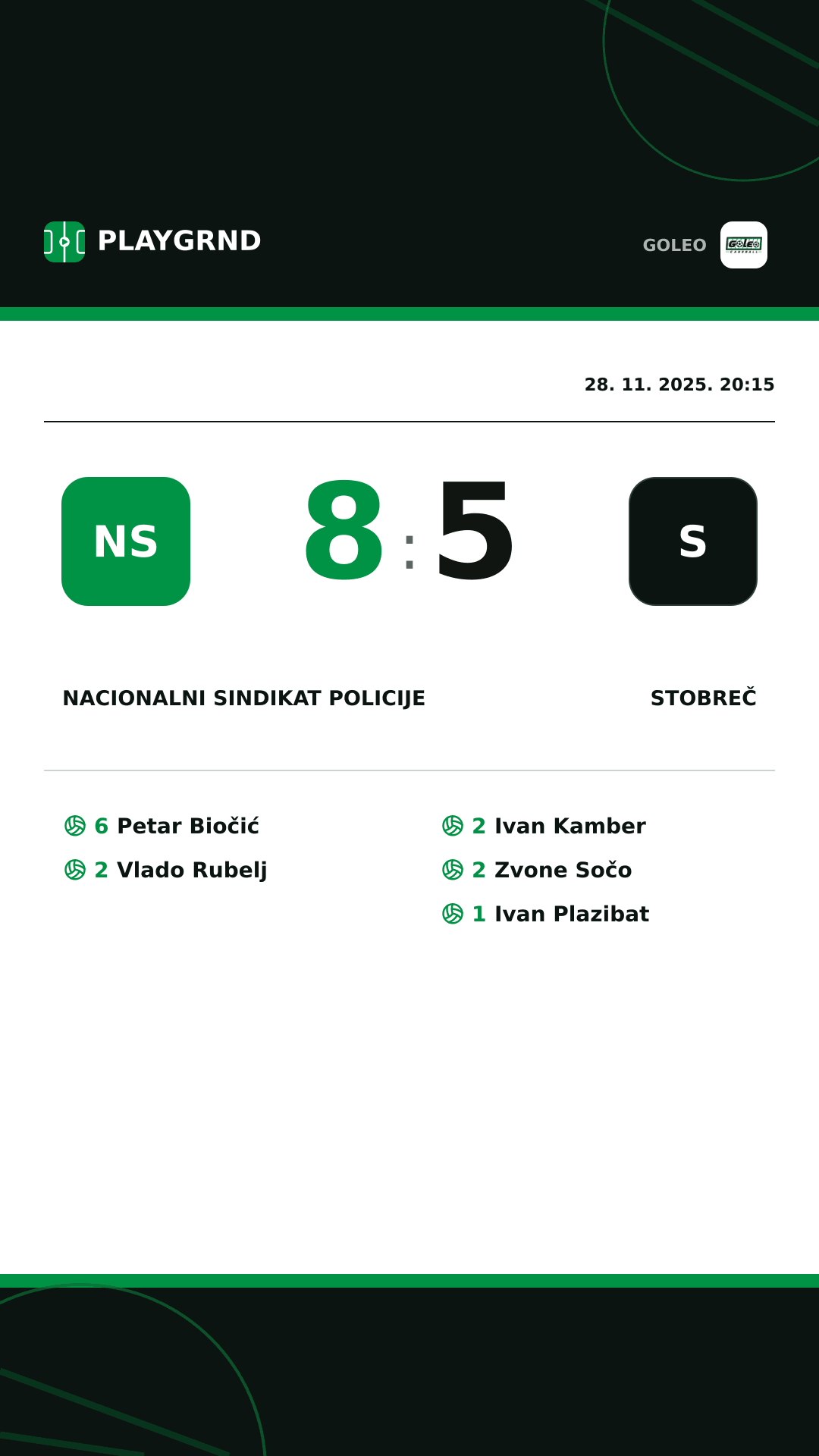 Instagram slika: Nacionalni sindikat policije 8:5 Stobreč