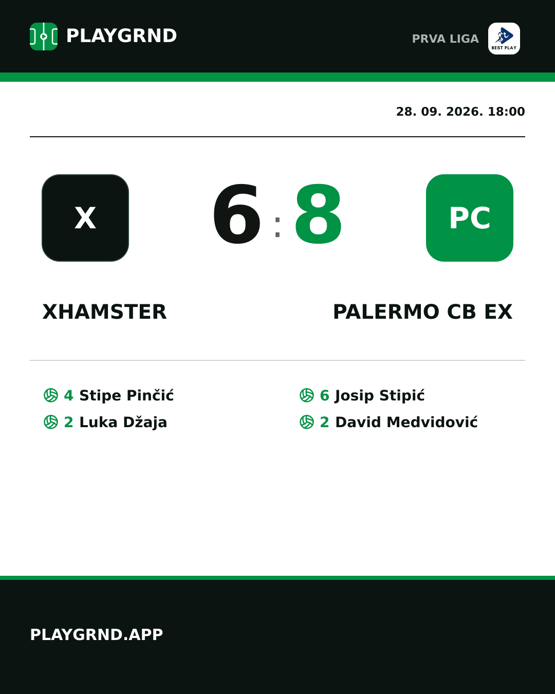 Instagram slika: Xhamster 6:8 Palermo CB EX
