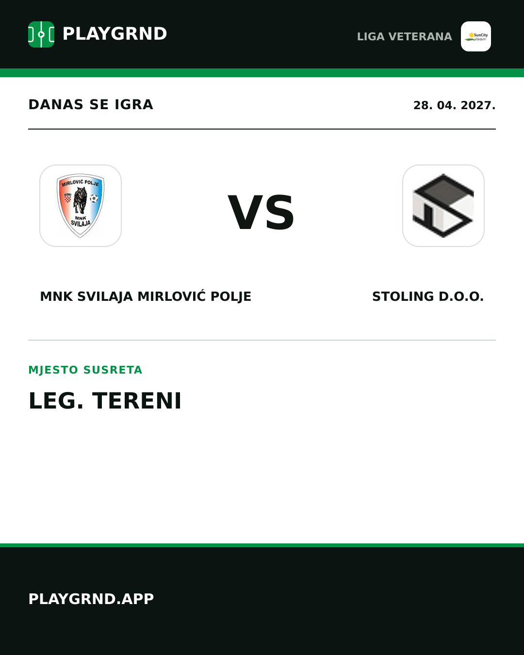 Instagram slika: MNK Svilaja Mirlović Polje vs Stoling D.O.O.