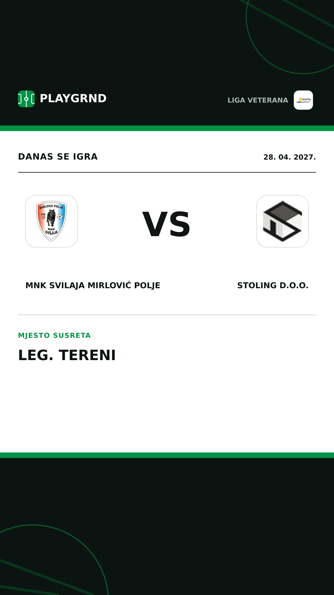 Instagram slika: MNK Svilaja Mirlović Polje vs Stoling D.O.O.