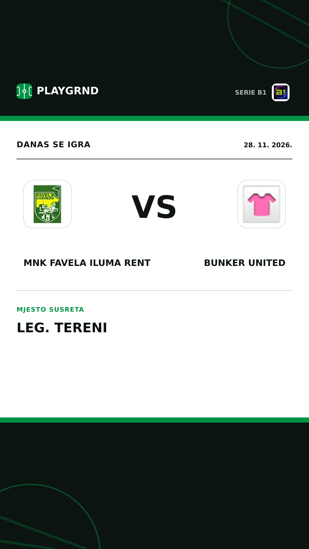 Instagram slika: MNK Favela Iluma Rent vs Bunker United