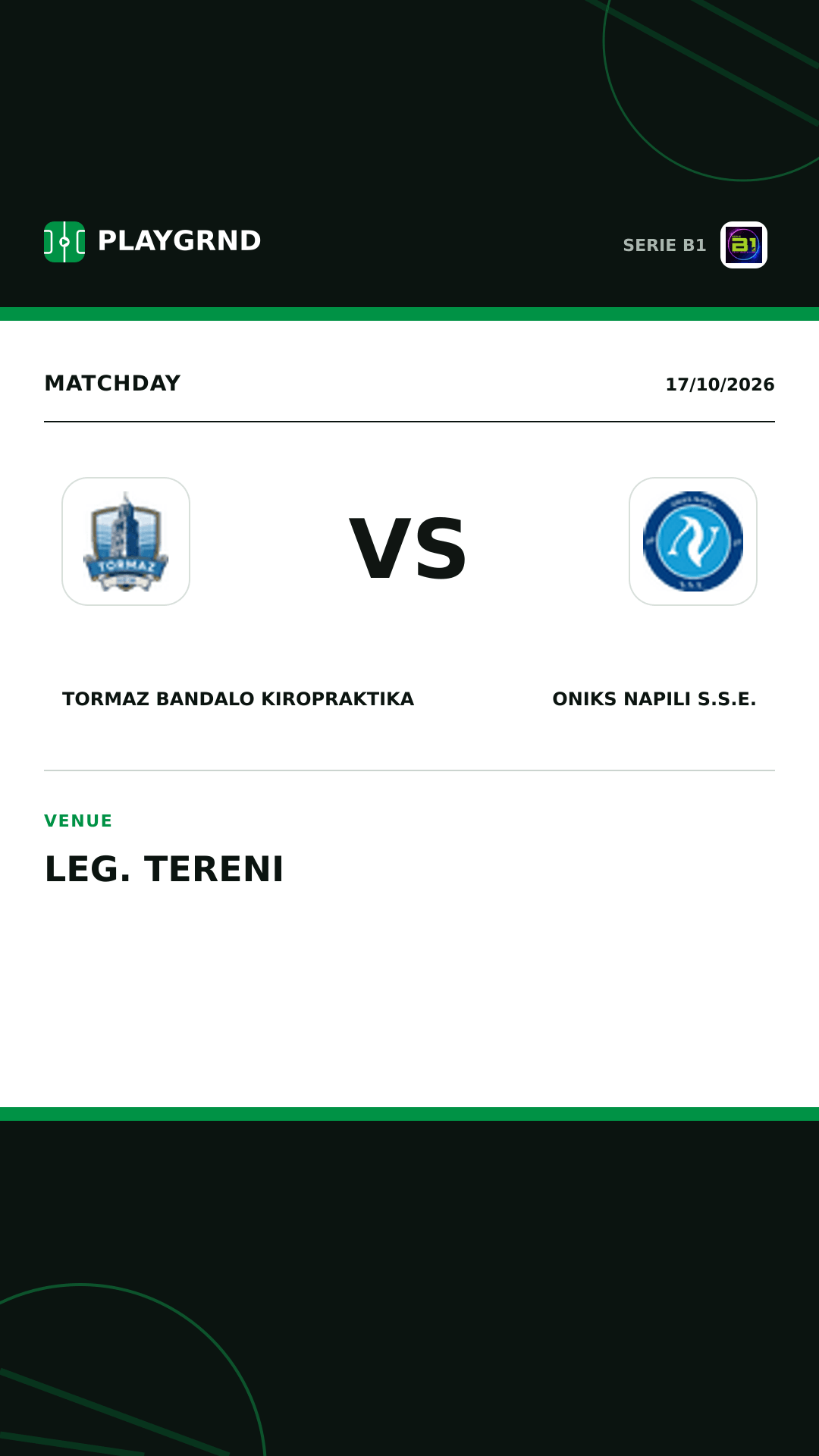Instagram artwork: Tormaz Bandalo Kiropraktika vs Oniks Napili S.S.E.
