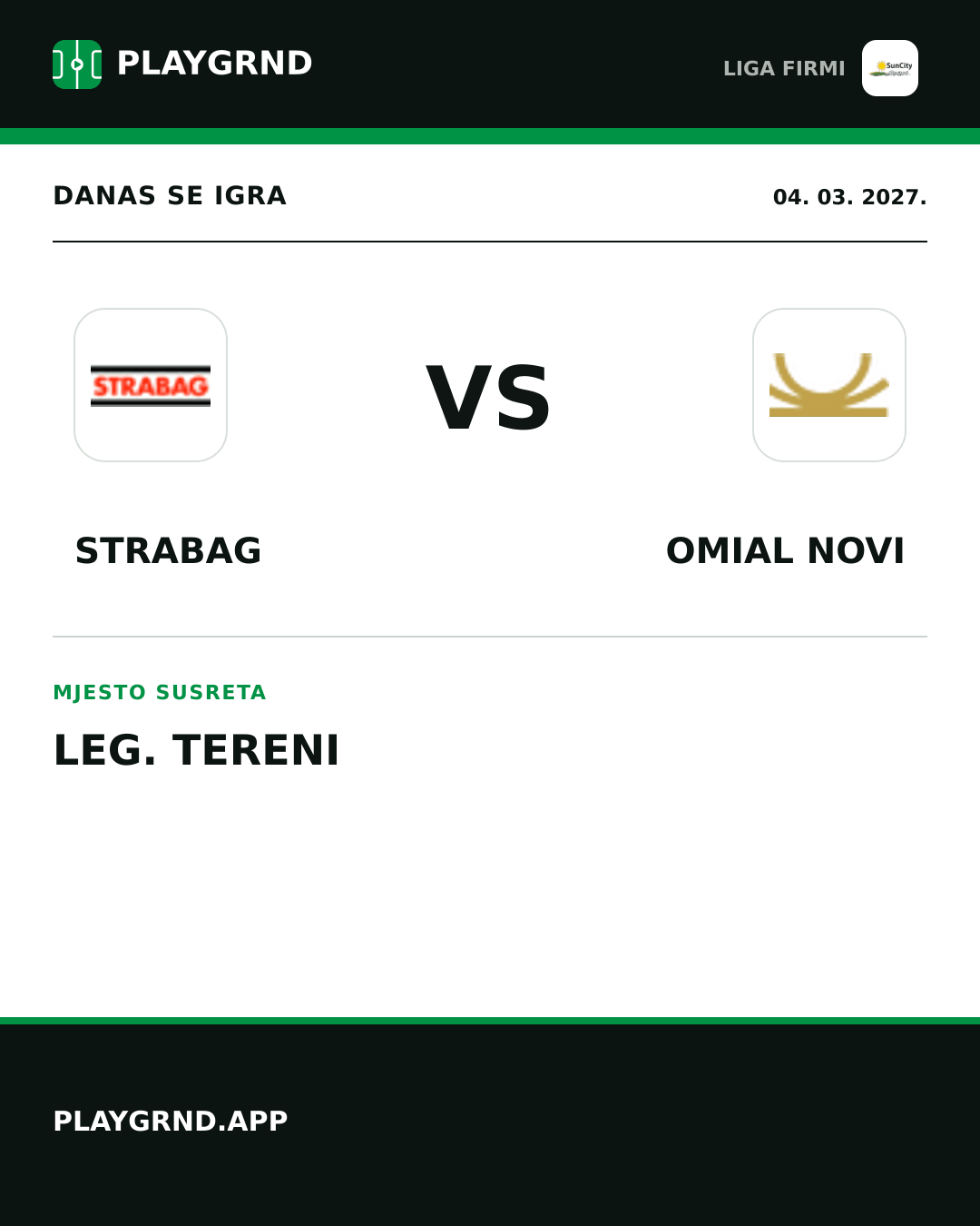 Instagram slika: Strabag vs Omial Novi