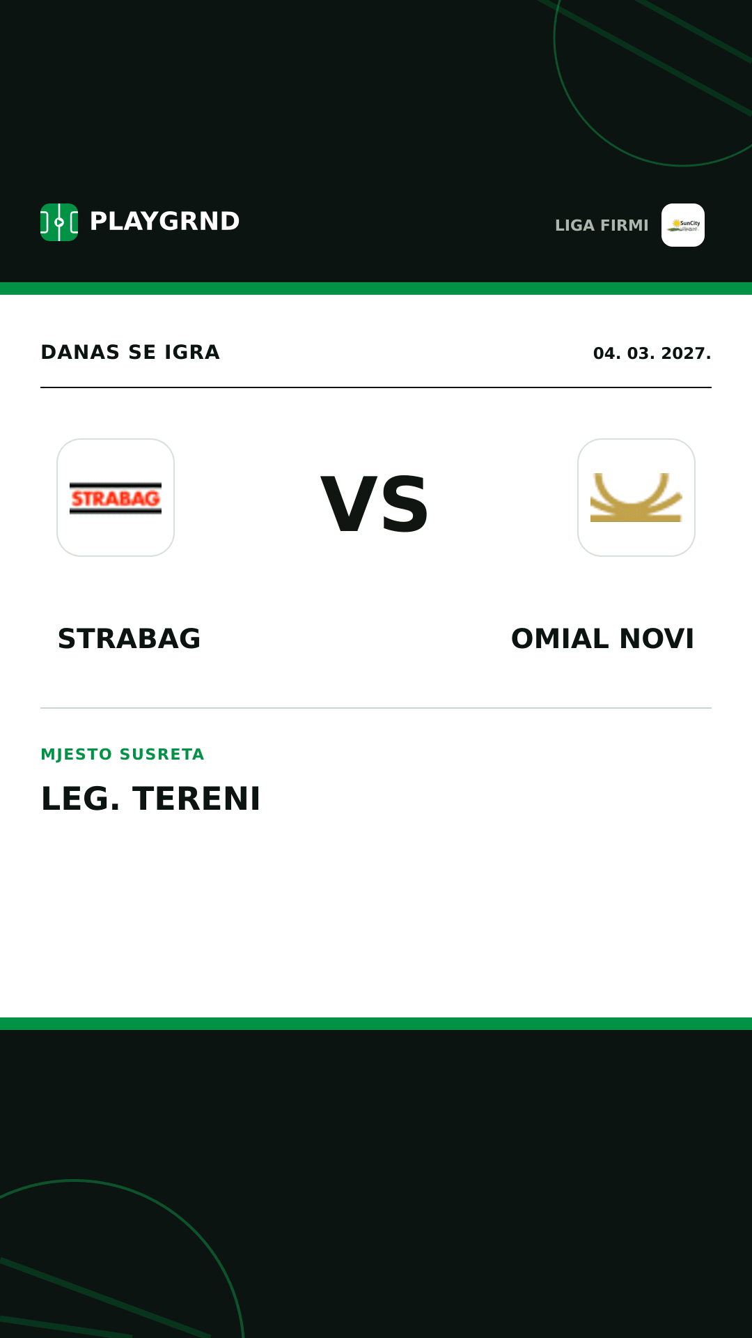 Instagram slika: Strabag vs Omial Novi