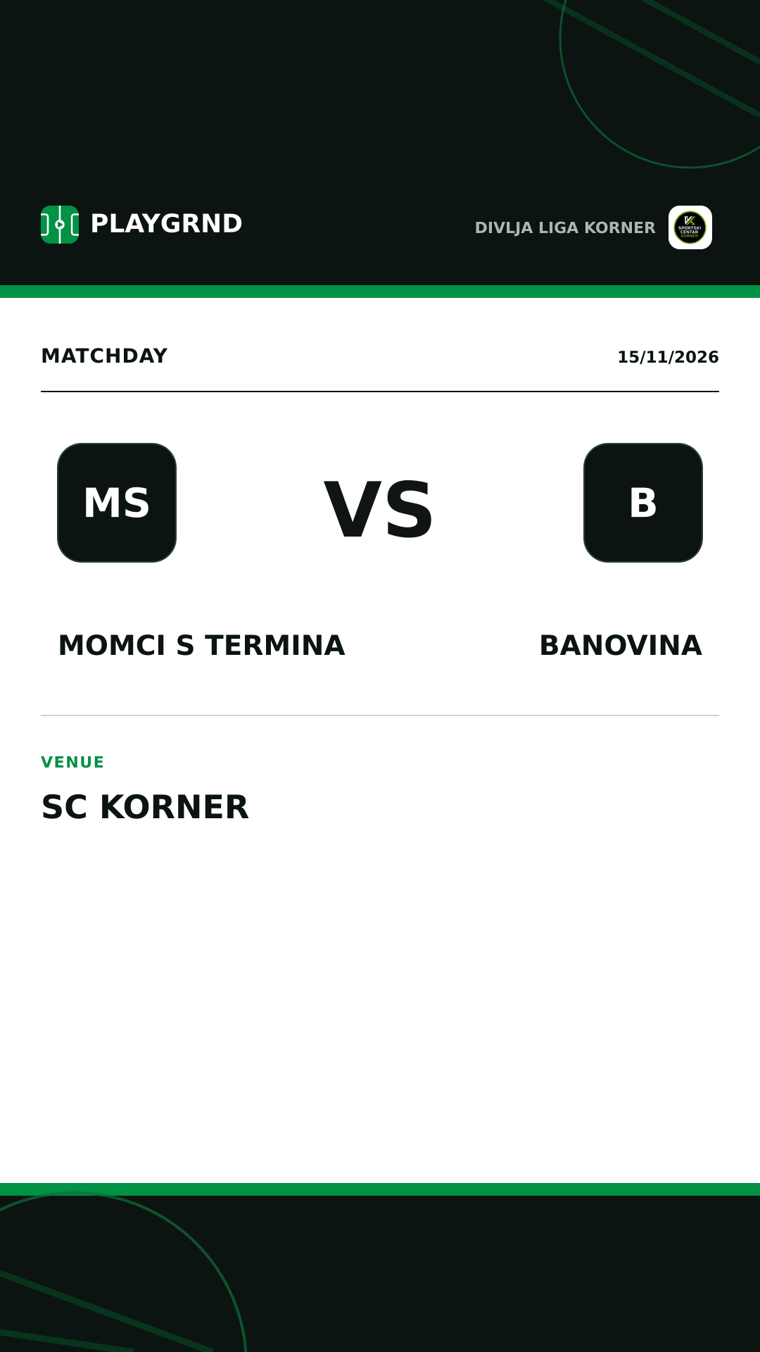 Instagram artwork: Momci s termina vs Banovina