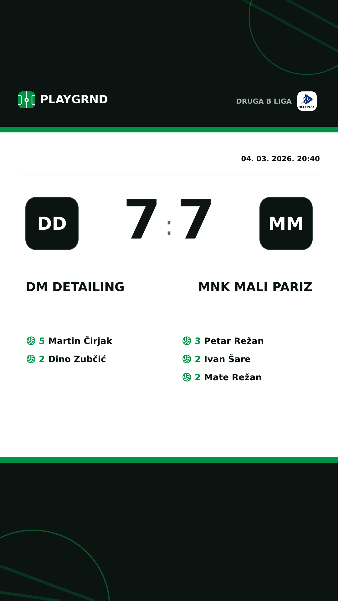 Instagram slika: DM Detailing 7:7 MNK Mali Pariz