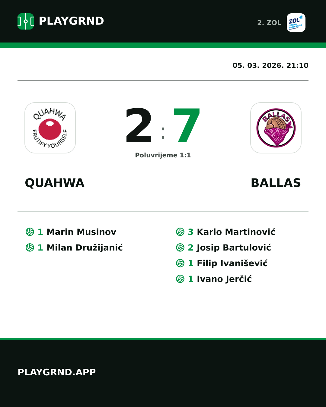Instagram slika: QUAHWA 2:7 Ballas