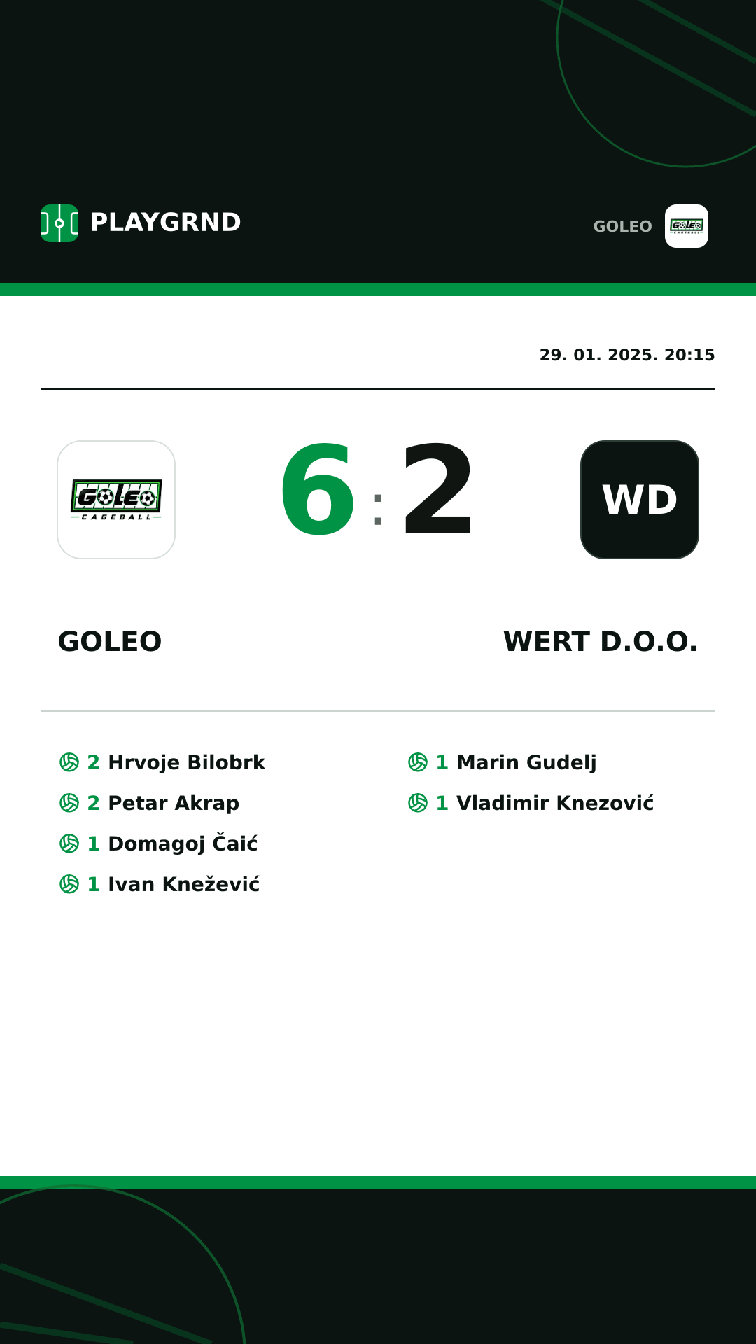 Instagram slika: Goleo 6:2 Wert d.o.o.