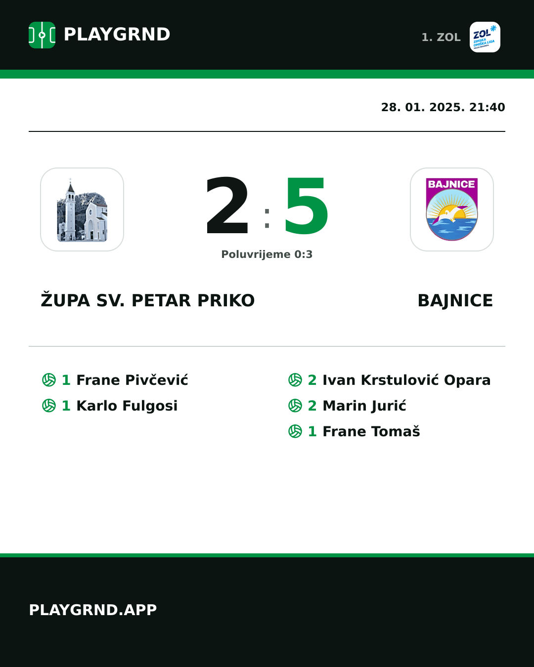 Instagram slika: Župa Sv. Petar Priko 2:5 Bajnice