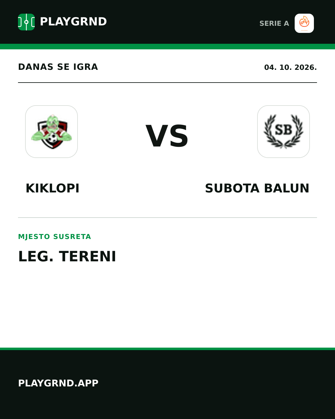 Instagram slika: Kiklopi vs Subota Balun