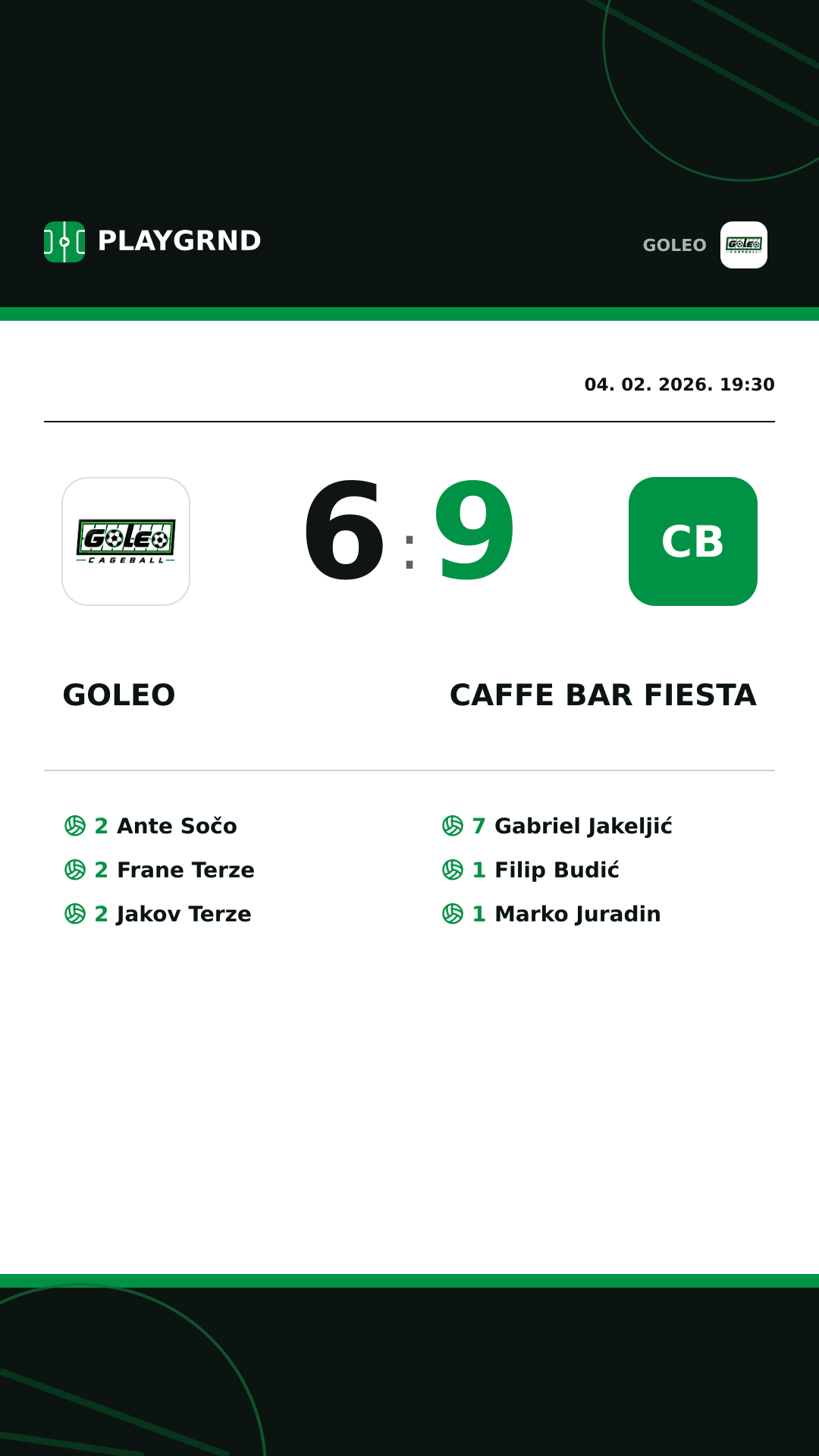 Instagram slika: Goleo 6:9 Caffe bar Fiesta