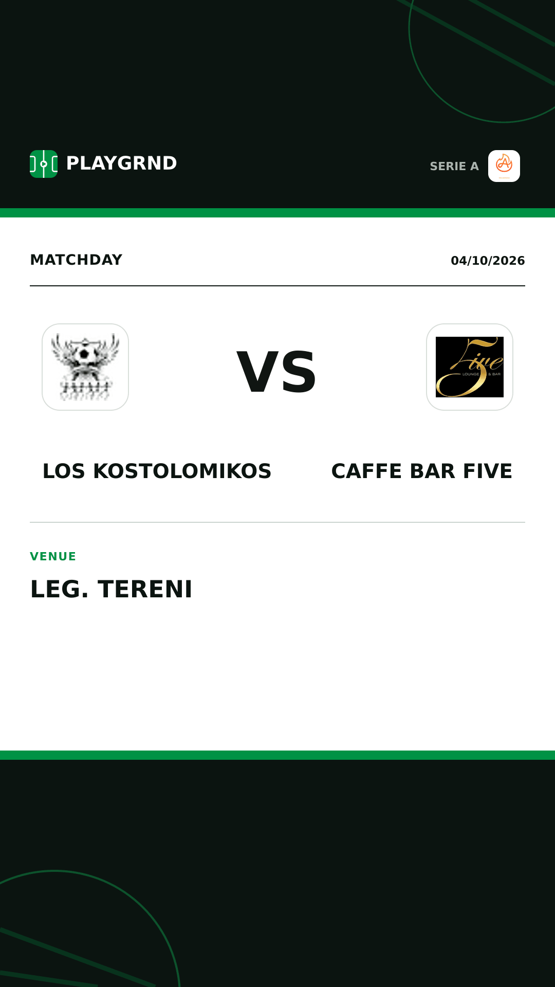 Instagram artwork: Los Kostolomikos vs Caffe Bar Five