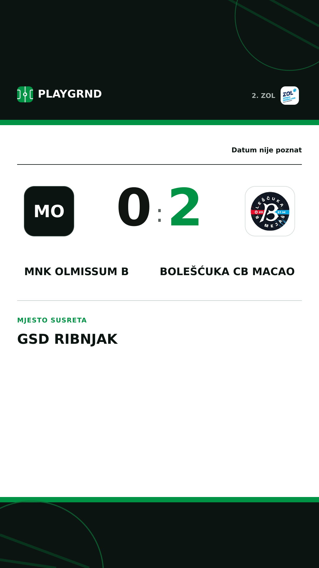 Instagram slika: MNK Olmissum B 0:2 Bolešćuka CB Macao