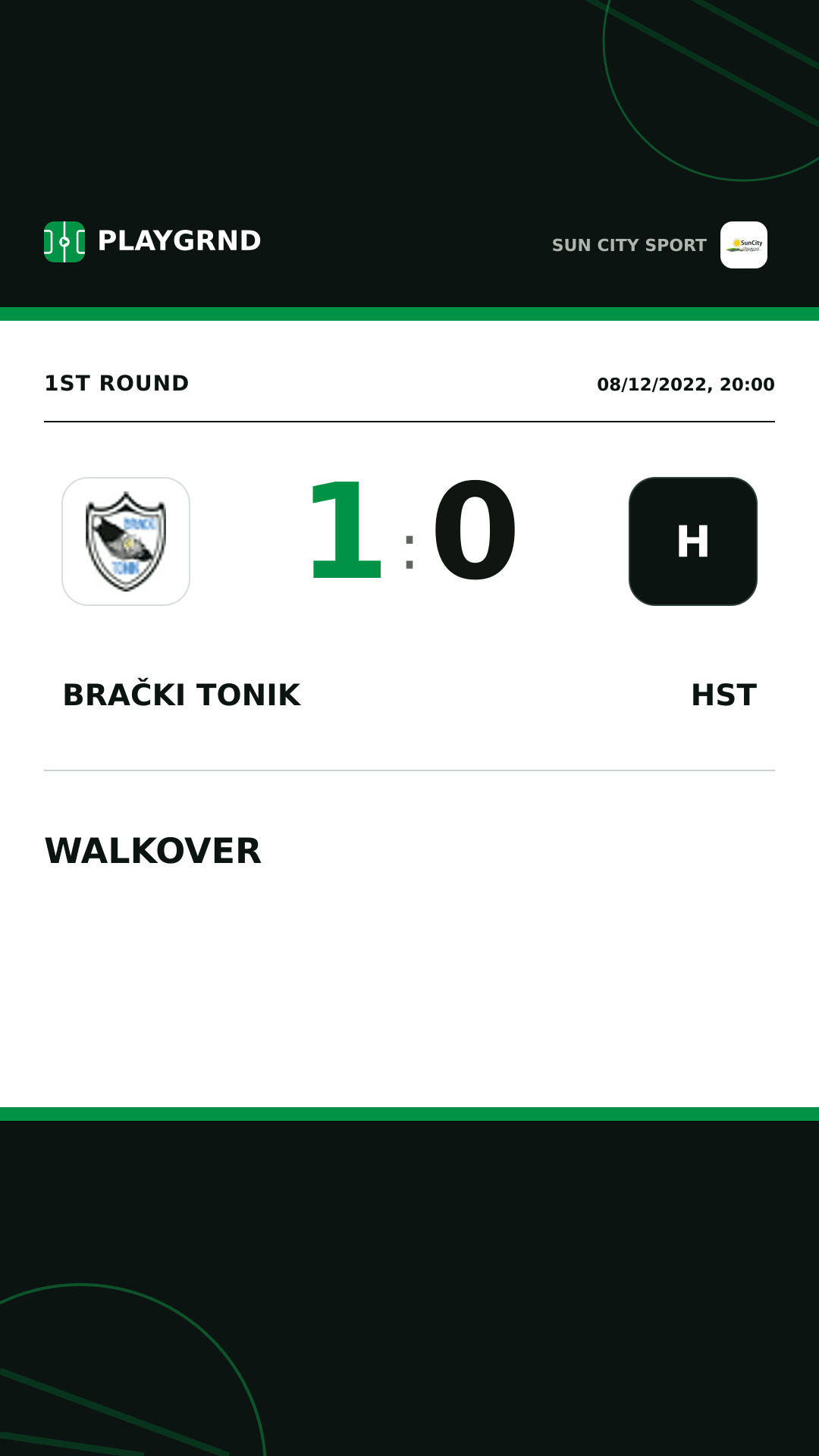 Instagram artwork: Brački Tonik 1:0 Hst