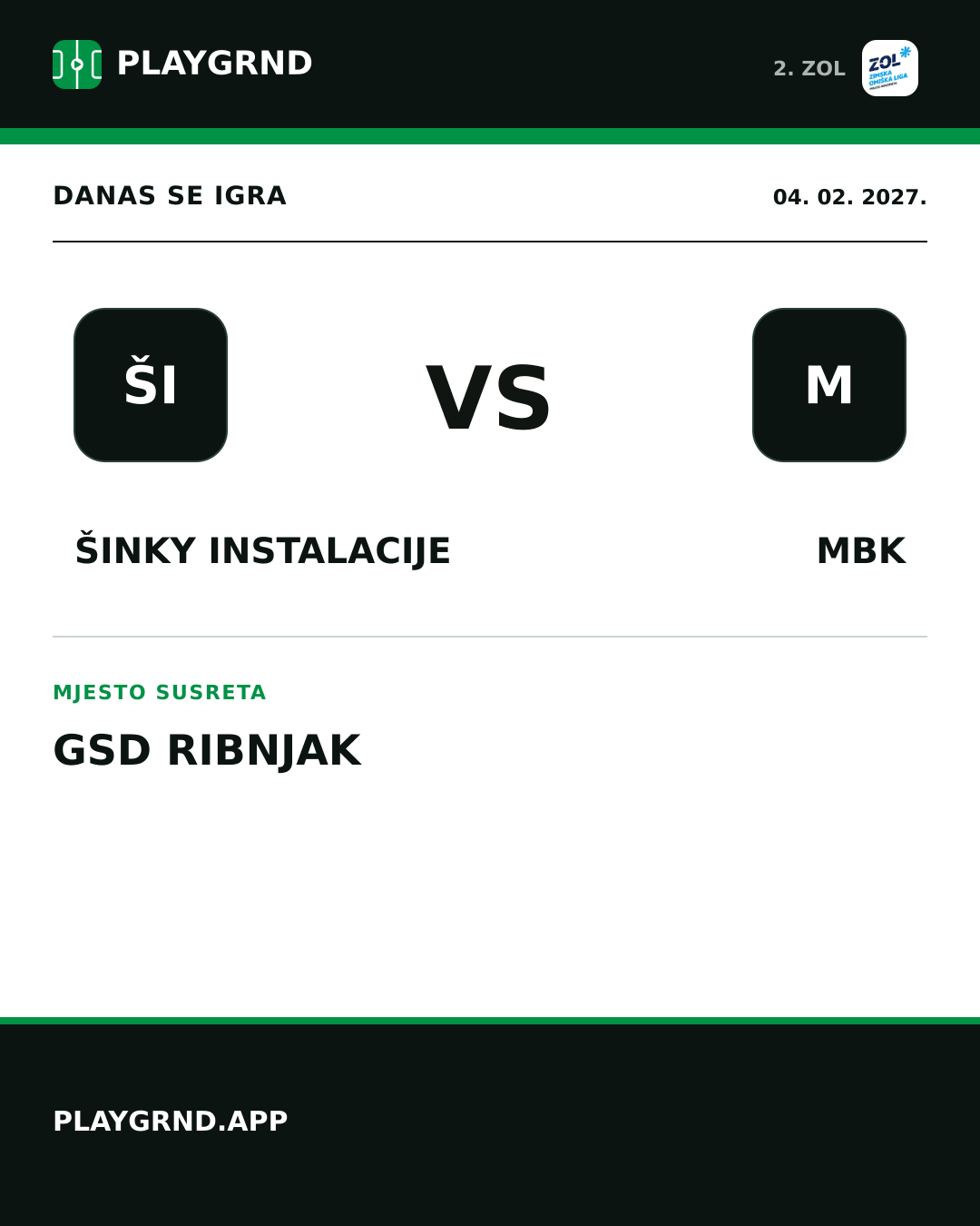 Instagram slika: Šinky Instalacije vs MBK