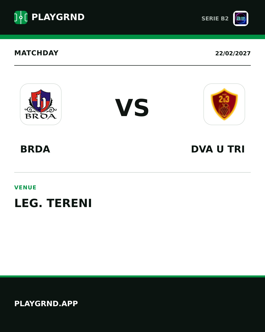 Instagram artwork: Brda vs Dva U Tri