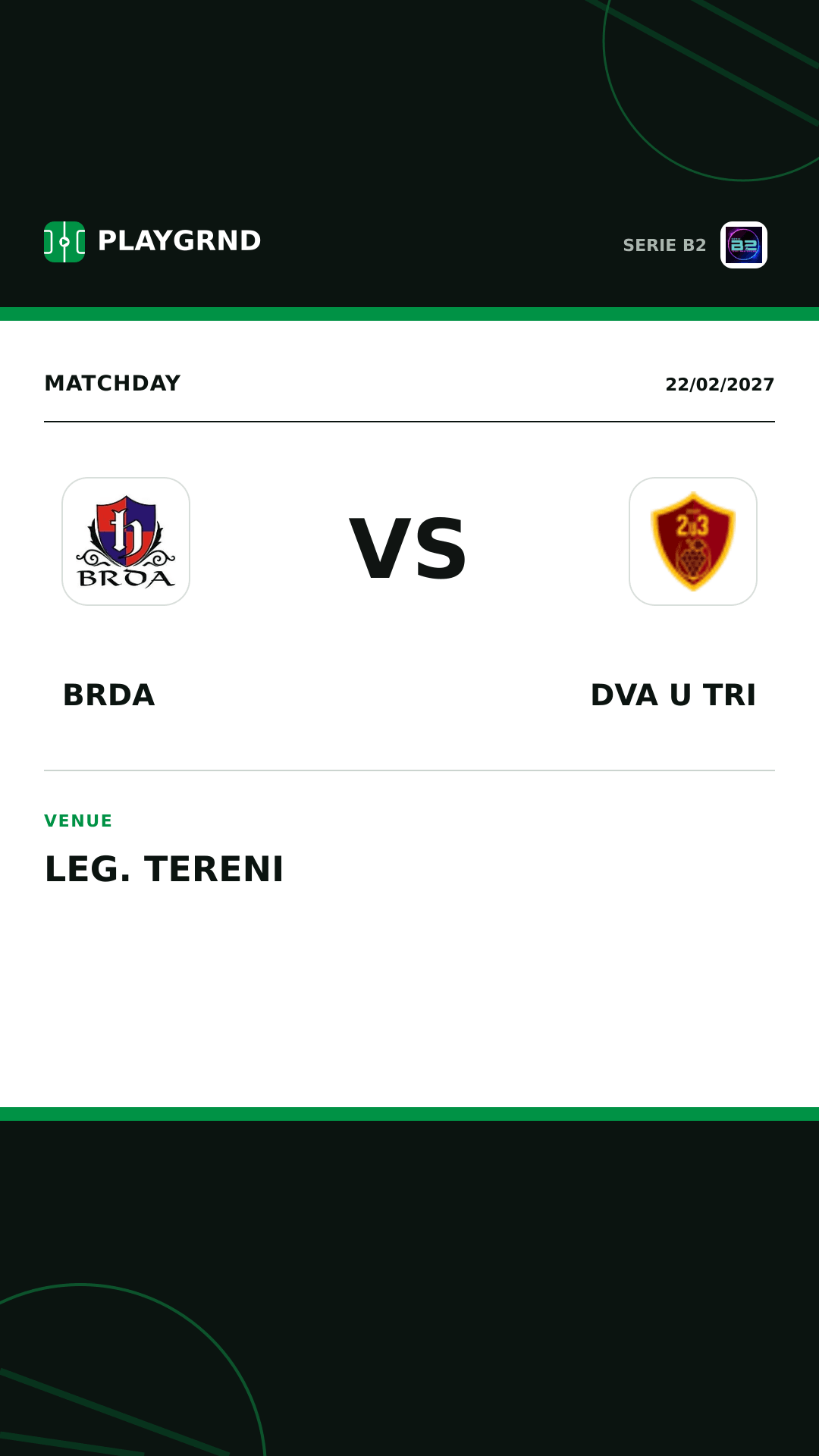 Instagram artwork: Brda vs Dva U Tri