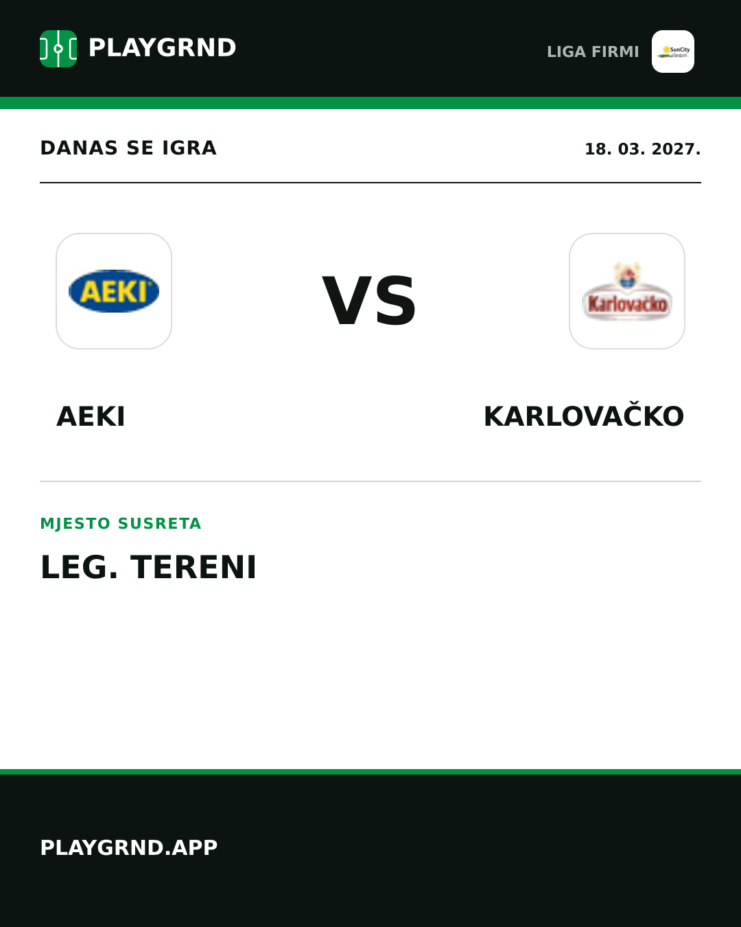 Instagram slika: AEKI vs Karlovačko