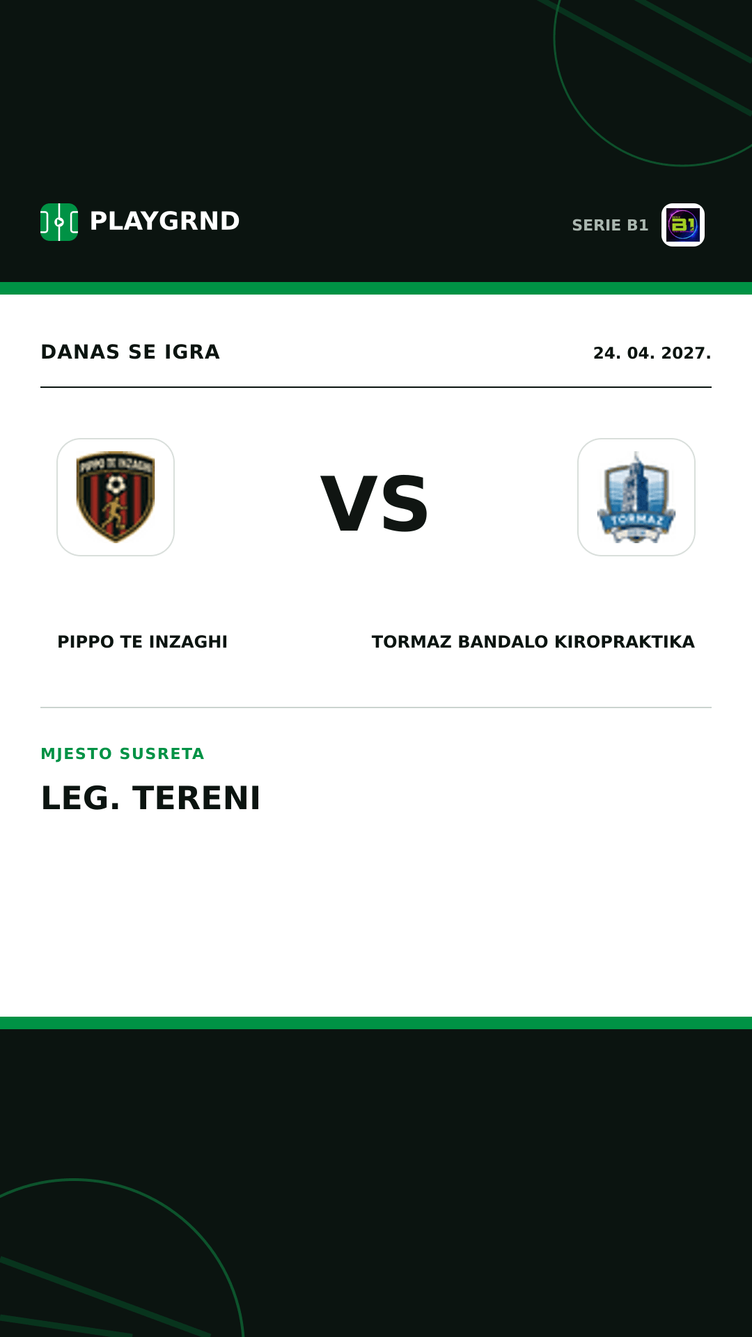 Instagram slika: Pippo TE Inzaghi vs Tormaz Bandalo Kiropraktika