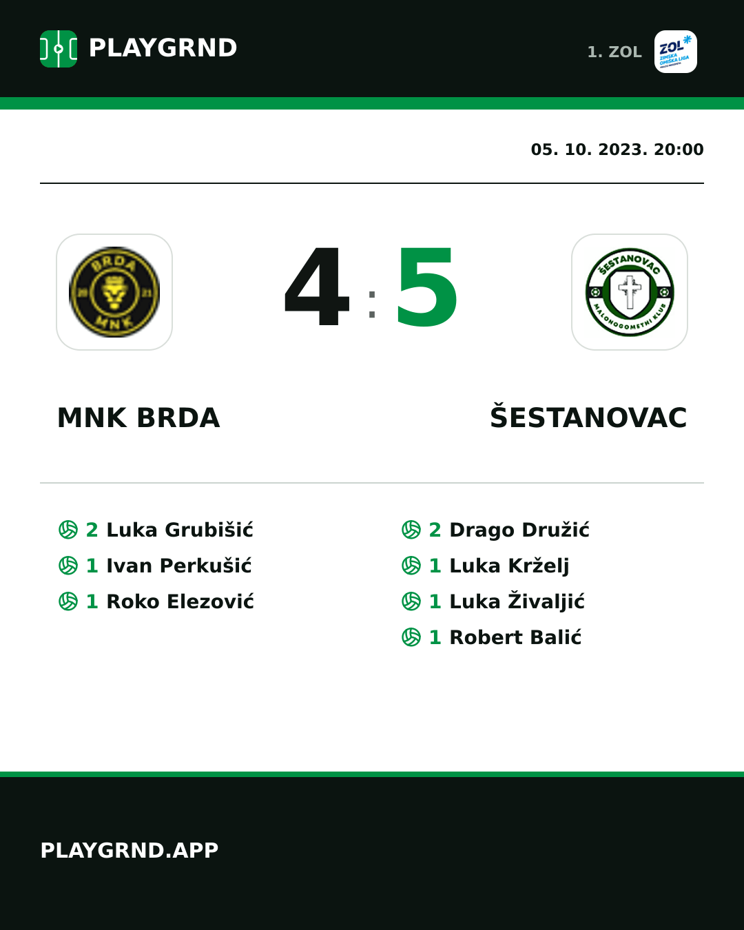Instagram slika: MNK Brda 4:5 Šestanovac
