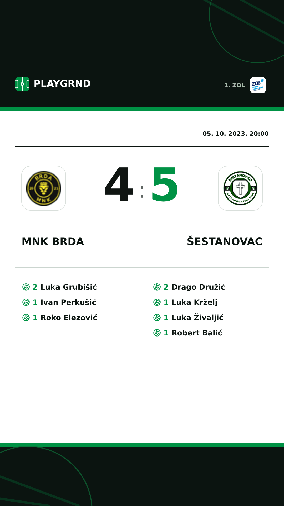 Instagram slika: MNK Brda 4:5 Šestanovac