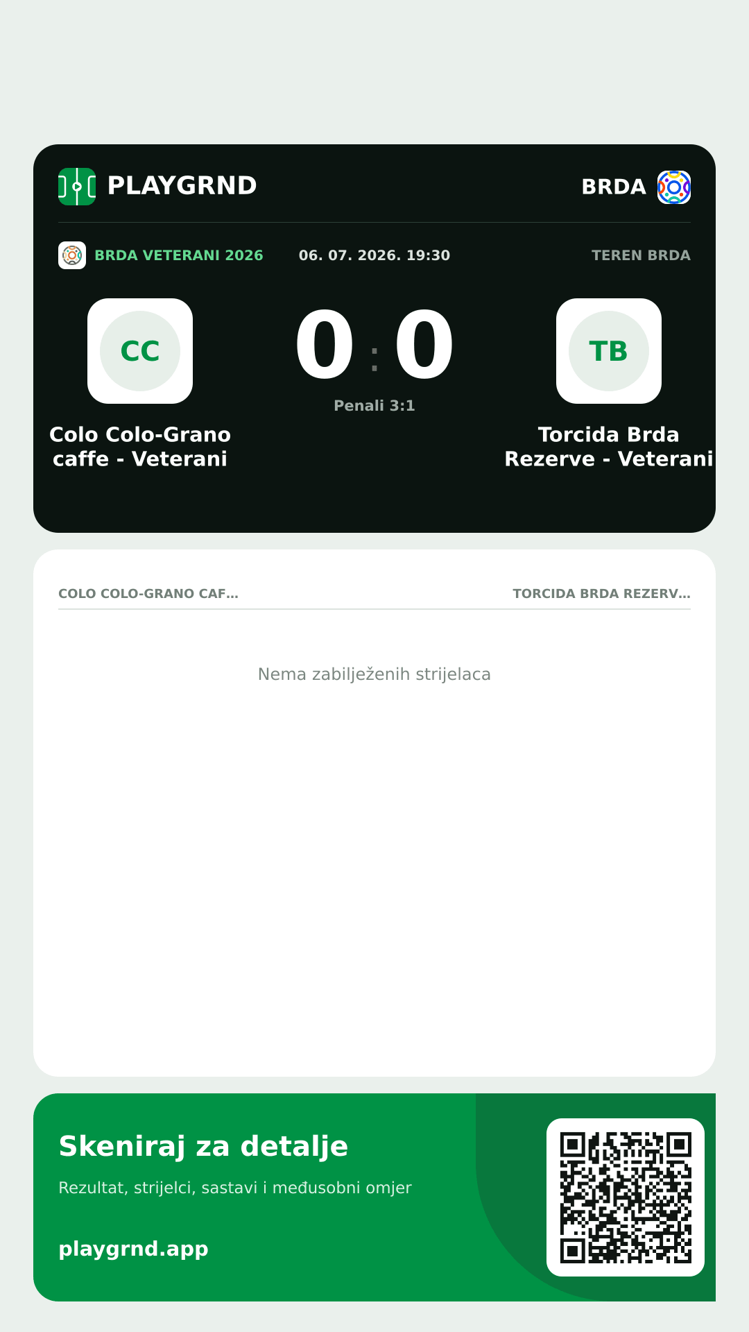 Story slika: Colo Colo-Grano caffe - Veterani 0:0 Torcida Brda Rezerve - Veterani