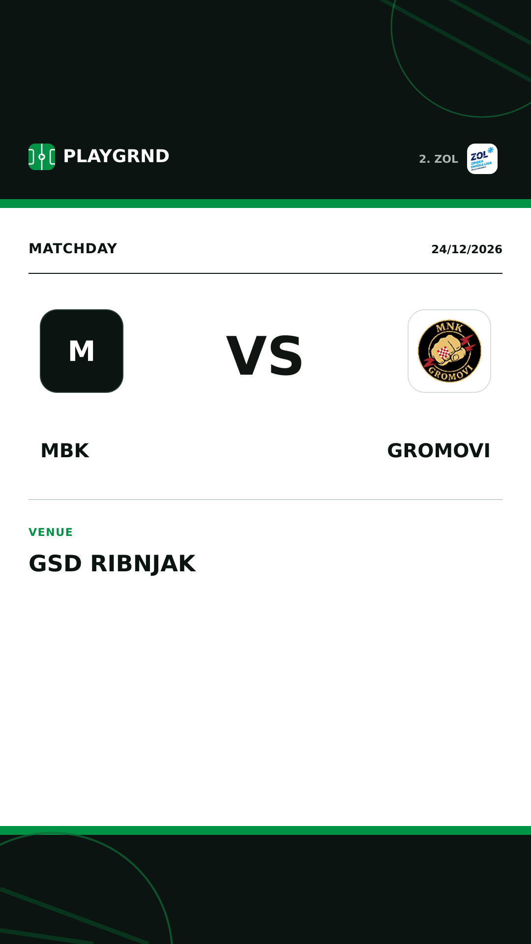 Instagram artwork: MBK vs Gromovi