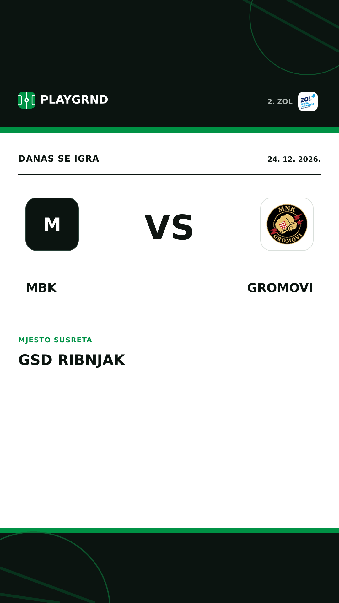 Instagram slika: MBK vs Gromovi