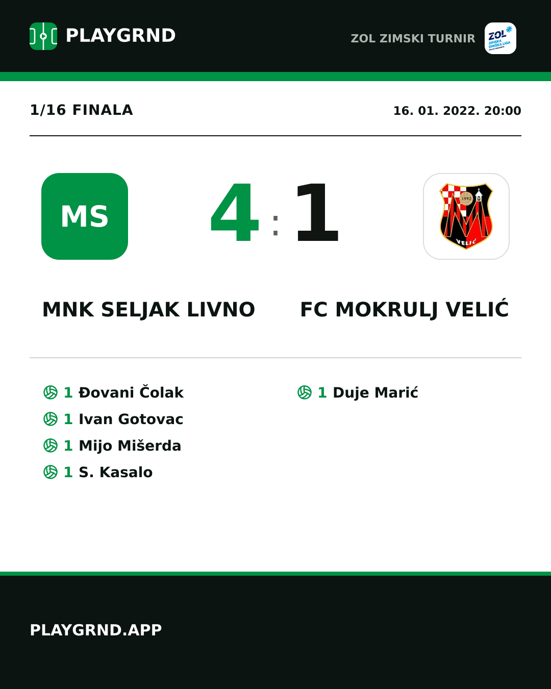 Instagram slika: MNK Seljak Livno 4:1 FC Mokrulj Velić